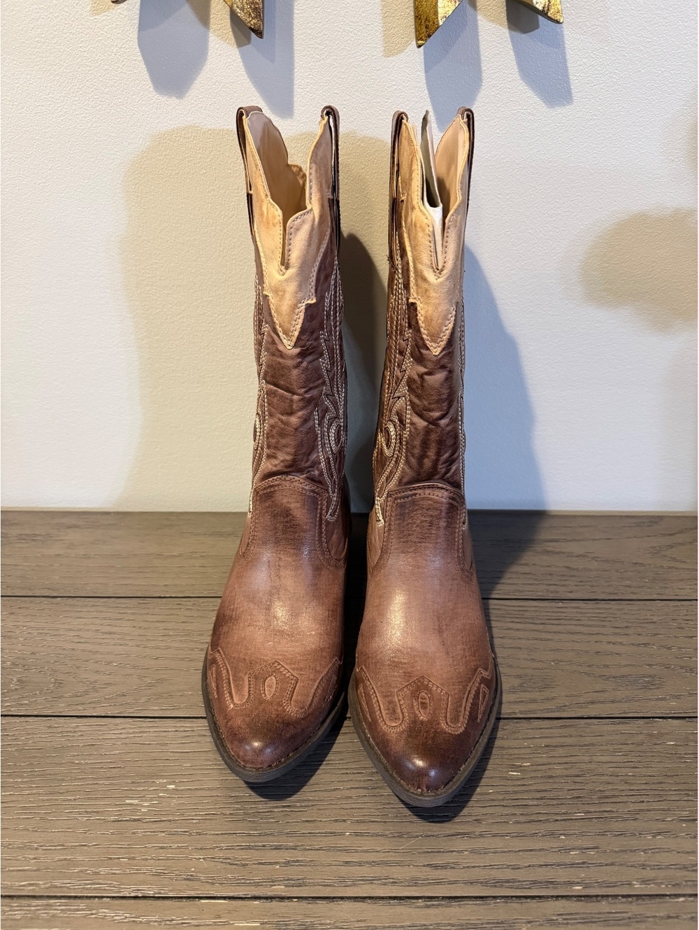 Coconuts Women's Brown Western Boots Size 6.5